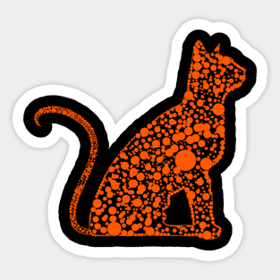 Colorful Cat Lover - Cat Thinking Life Sticker